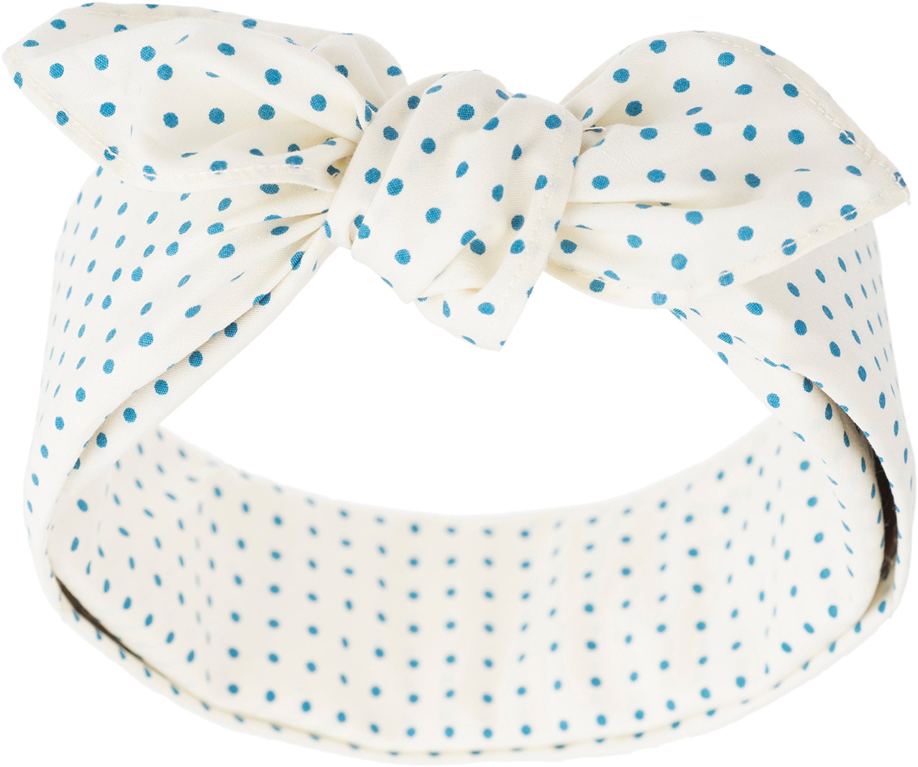 Kuestenluder_TAINA_Small_Polka_Dots_PUNKTE_Fifties_Pin_Up_Nickituch_BANDANA_-_Creme-Blau_killer_kirscheE4foD4rvfuoqt