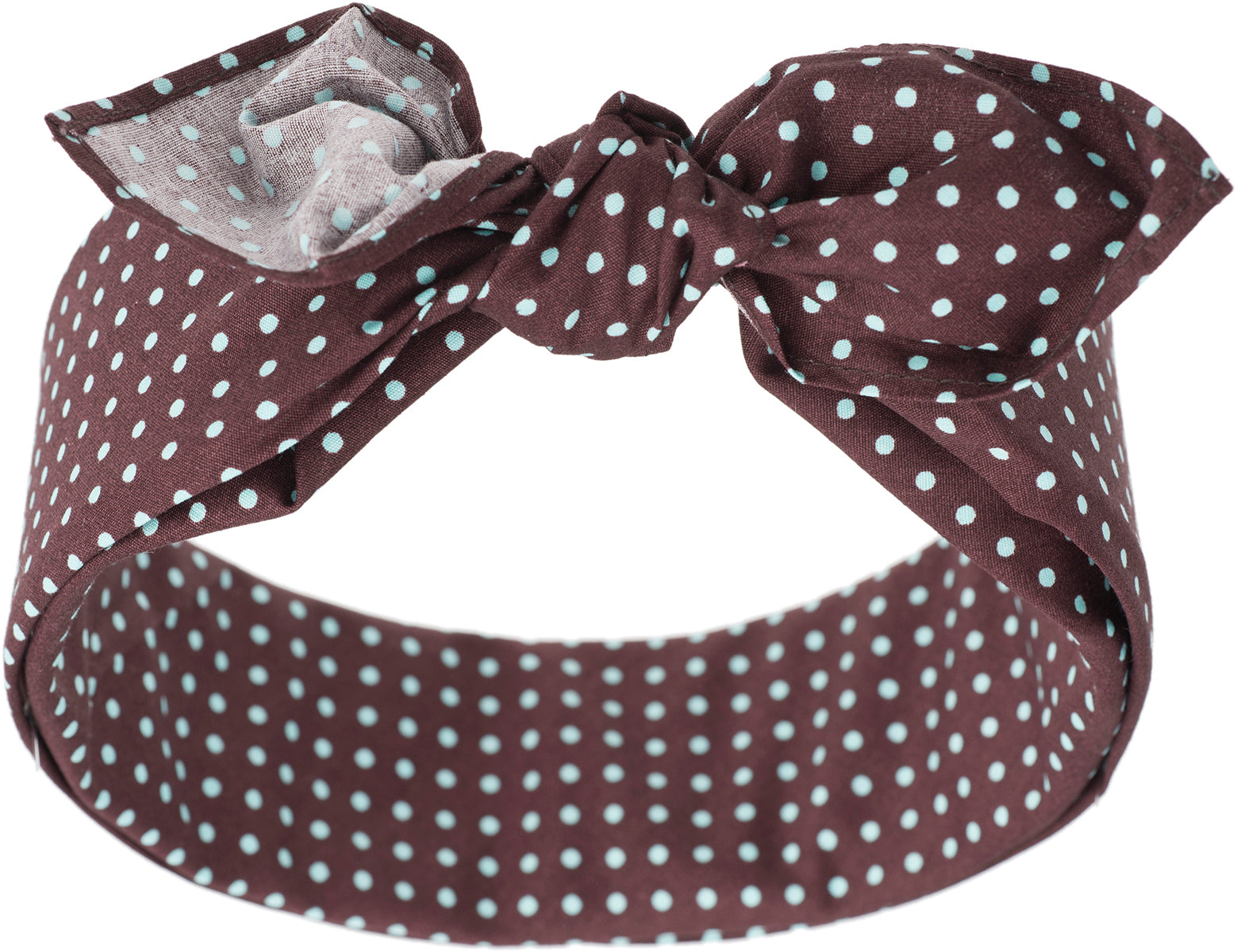Kuestenluder_TAINA_Small_Polka_Dots_PUNKTE_Fifties_Pin_Up_Nickituch_BANDANA_schokoladenbraunrslxyh48EINgX