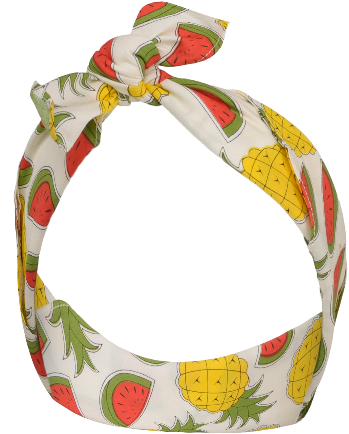 Kuestenluder_TAMIE_Tropical_MELONE_Pineapple_50s_Retro_Nickituch_BANDANA_-_Weiss_killer_kirschetRoxGHQnPkue2