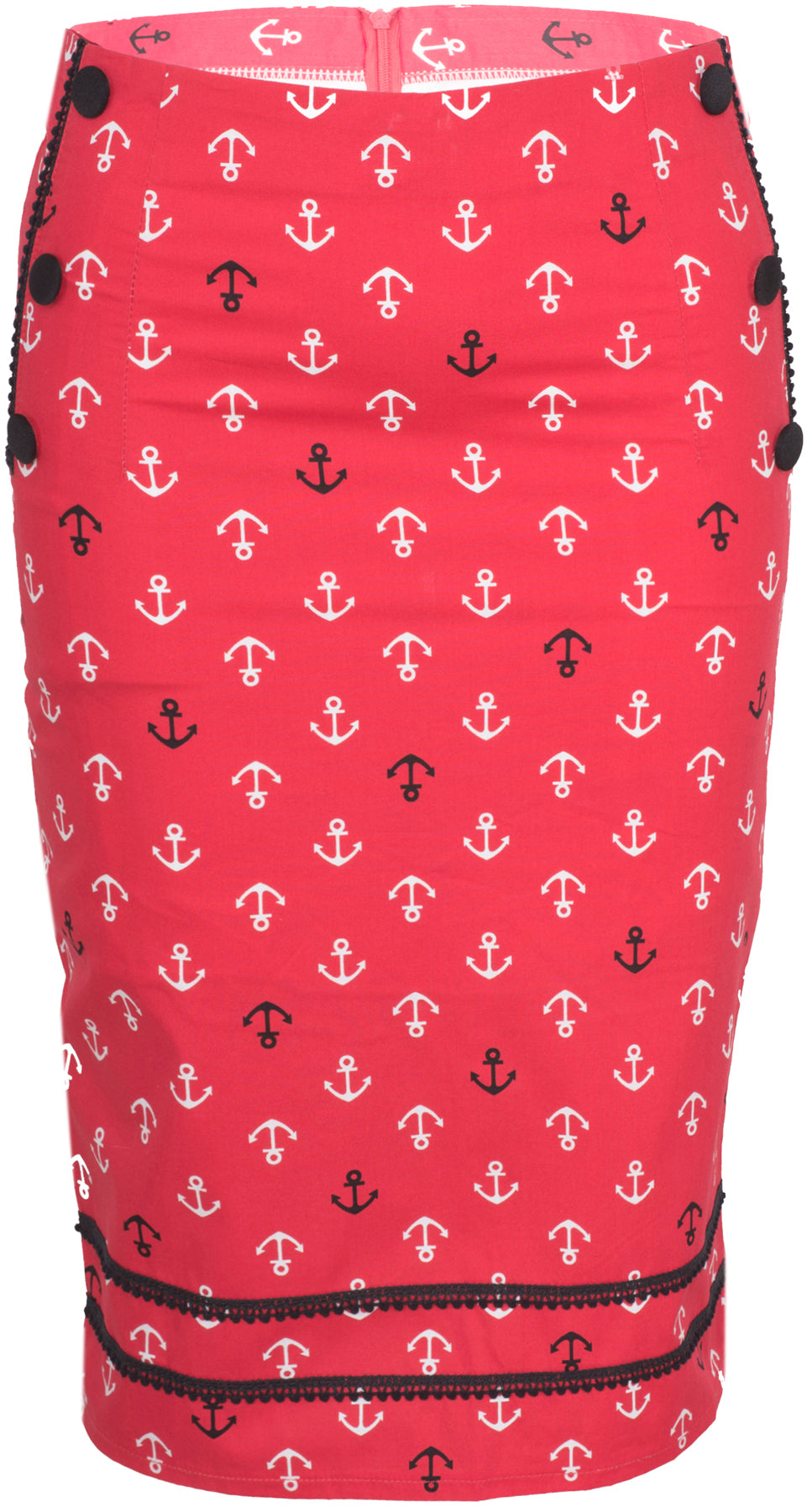 Kuestenluder_VERDA_Sailor_ANCHOR_Anker_Nautical_Pin_Up_Pencil_Skirt_Rock_-_Rot_killer_kirscheCPwALbvlD56BL