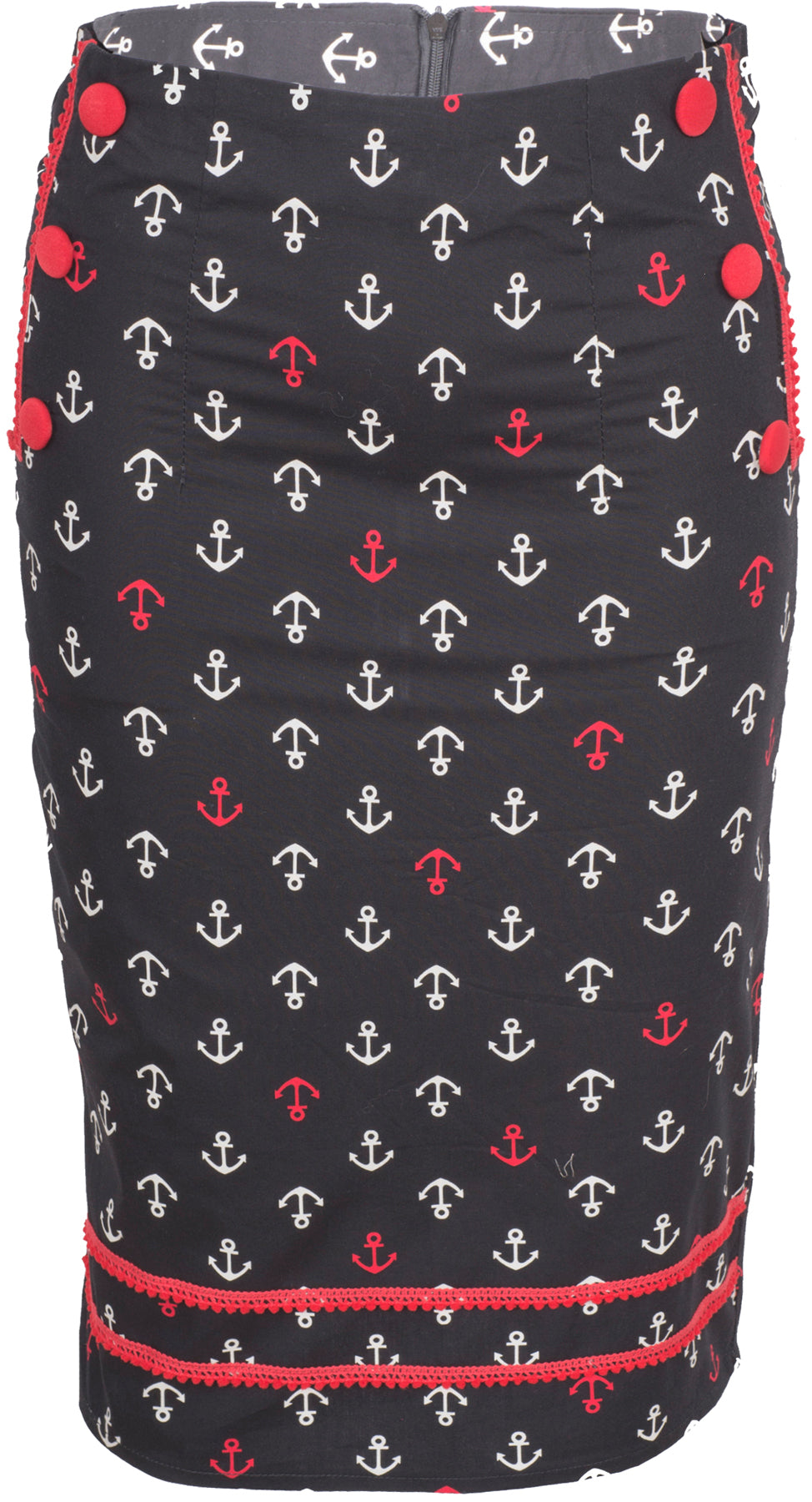 Kuestenluder_VERDA_Sailor_ANCHOR_Anker_Nautical_Pin_Up_Pencil_Skirt_Rock_-_Schwarz_killer_kirschecg7ADvpZVqN0I