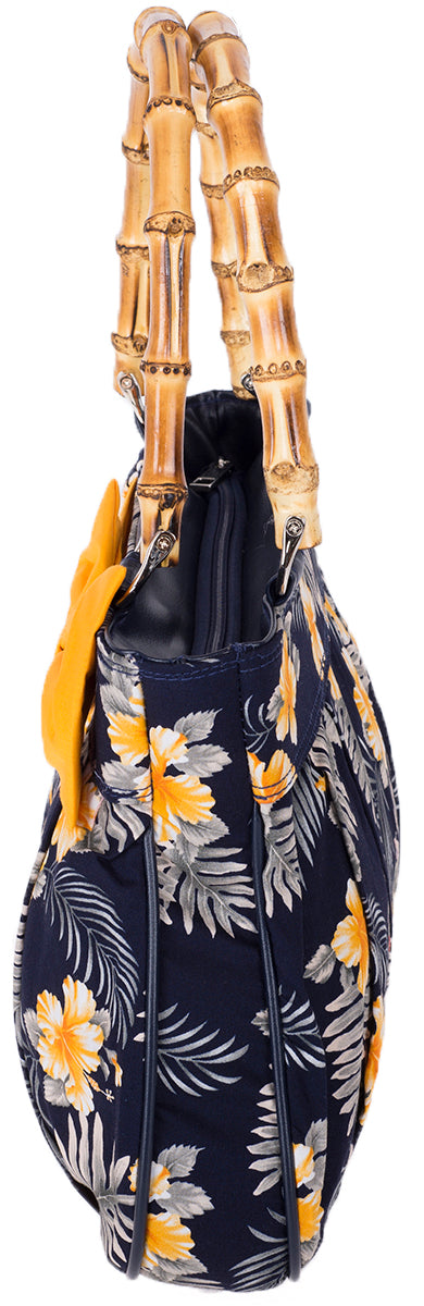 Kuestenluder_VIONA_Tropical_HIBISKUS_Bambushenkel_Schleife_HANDTASCHE_gelb-3