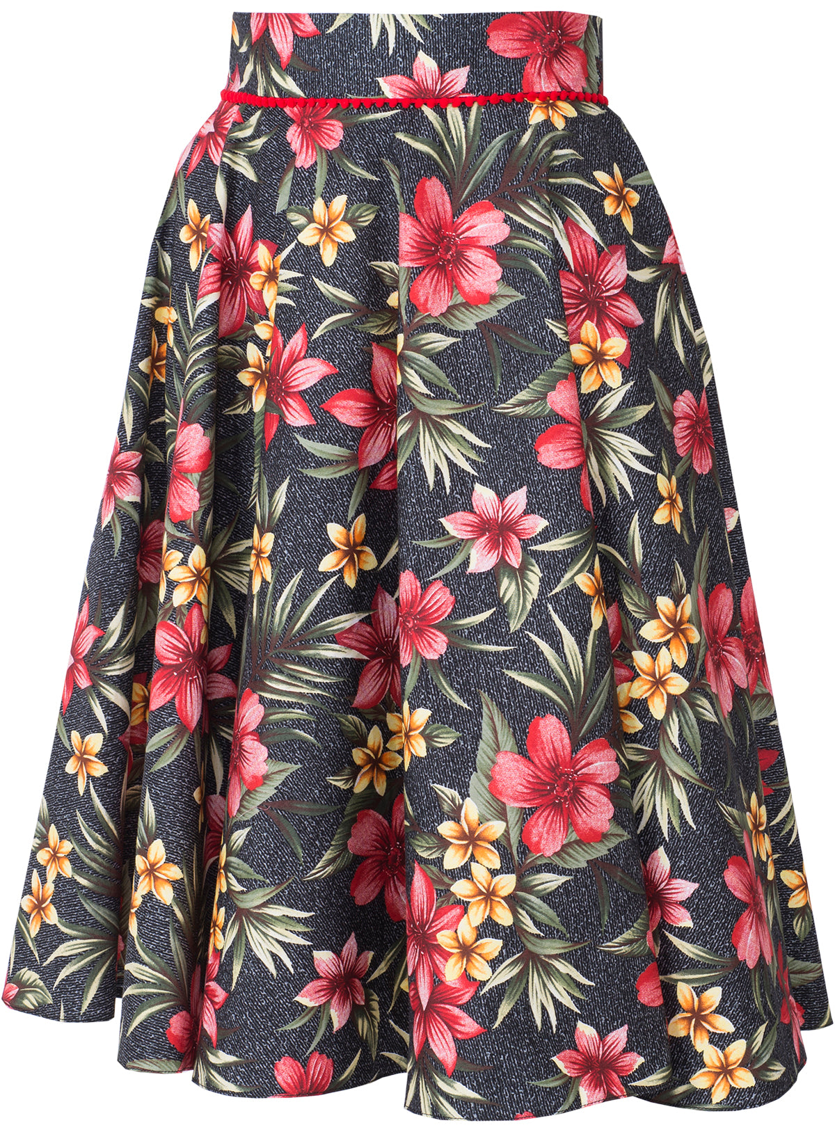 Kuestenluder_YUNA_Frangipani_HIBISKUS_Swing_Skirt_TELLERROCK_Schwarz-2
