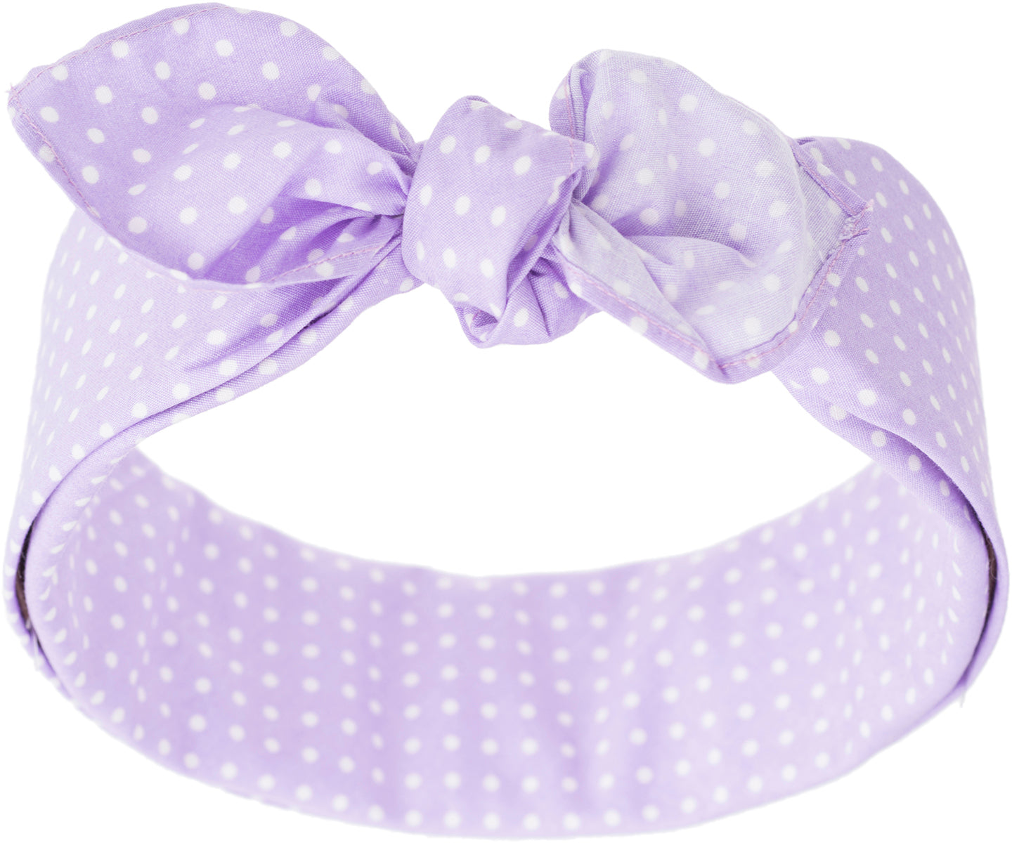 Kuestenluder_ZENIA_Small_Polka_Dots_PUNKTE_50s_Pin_Up_Nickituch_BANDANA_flieder_Weiss608bd60057400