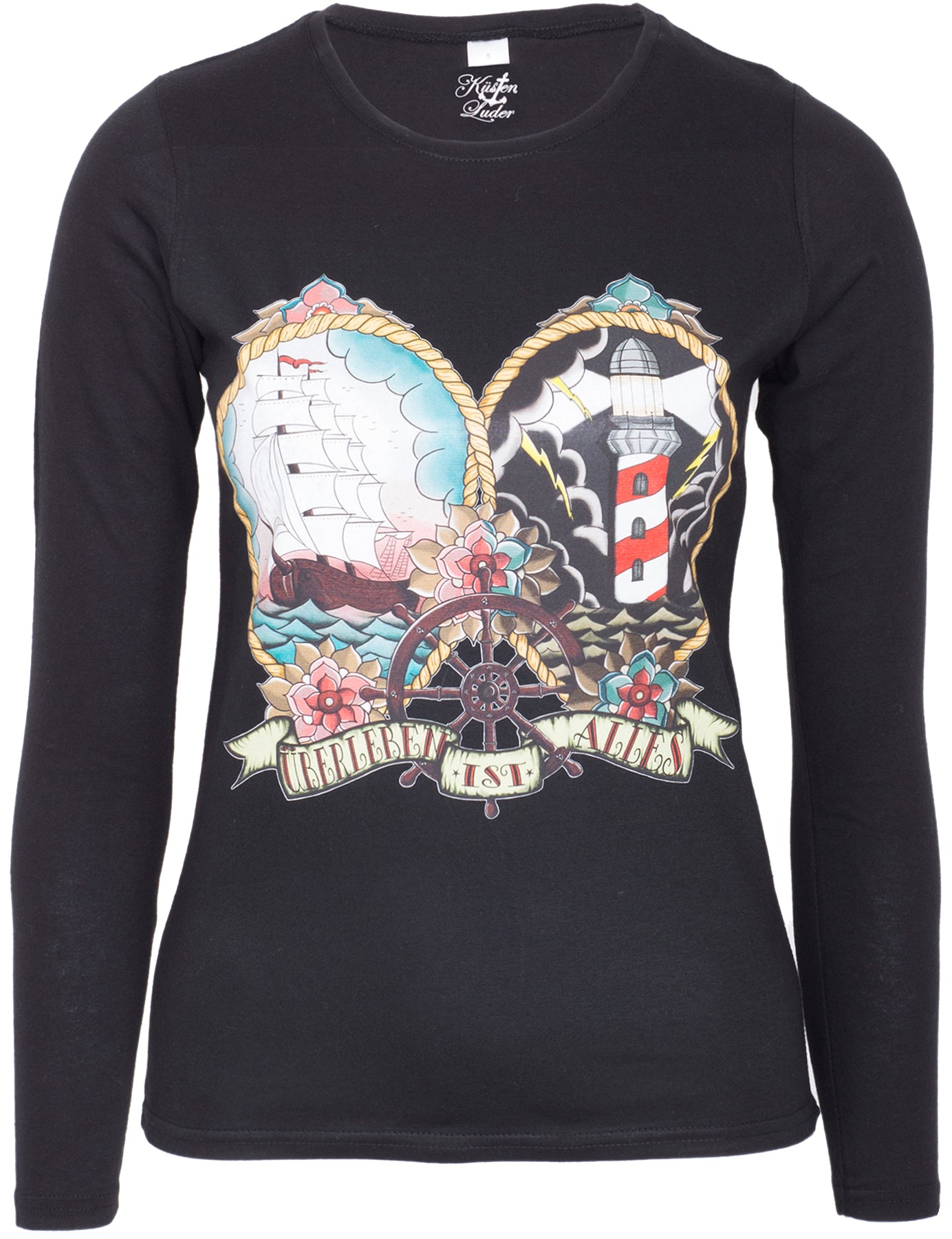 Kuestenluder_ueBERLEBEN_IST_ALLES_Sailor_Ship_Leuchtturm_LANGARM_SHIRT_killer_kirsche_03oVaqYkN6G0rU