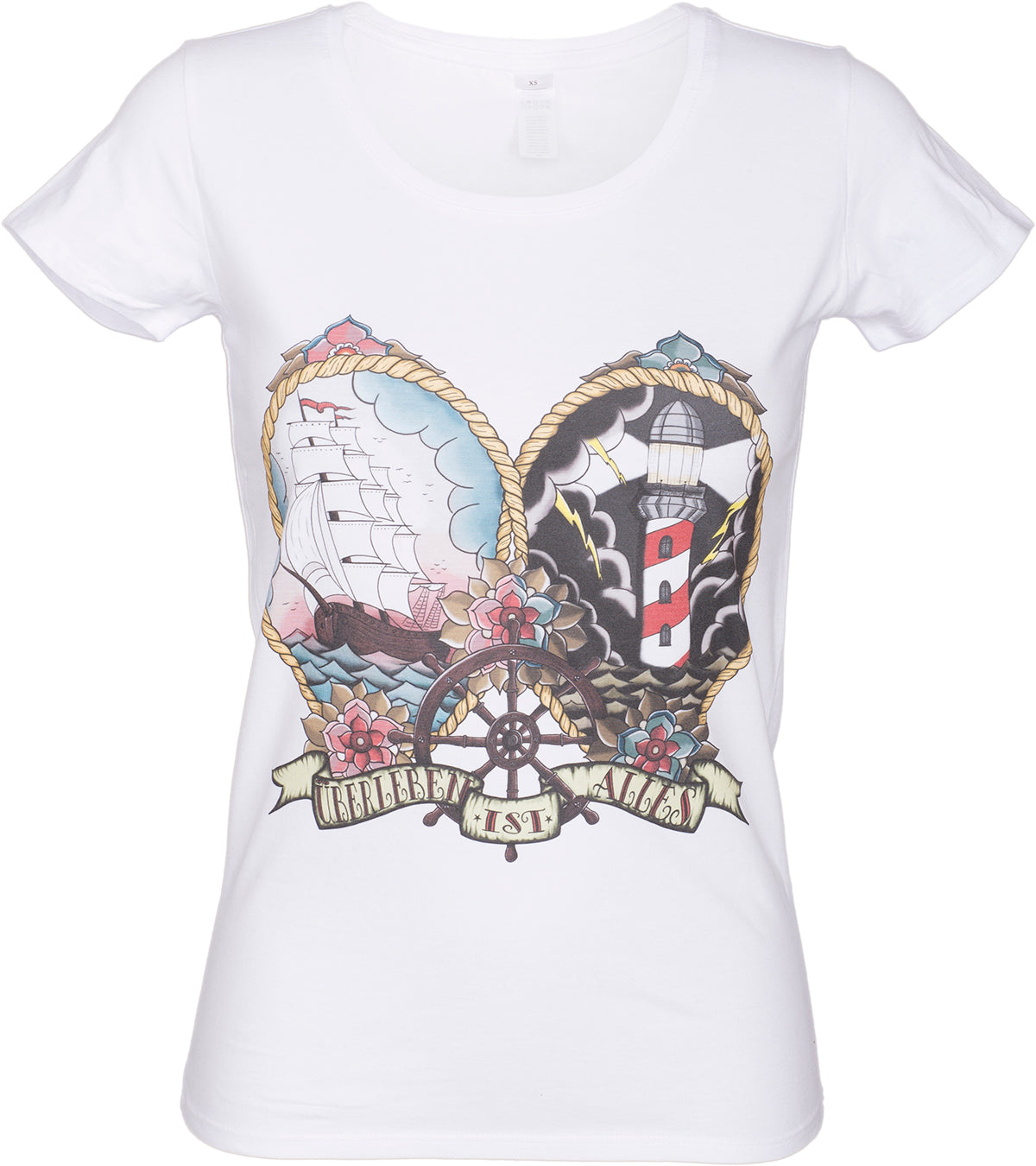 Kuestenluder_ueBERLEBEN_IST_ALLES_Sailor_Ship_Lighthouse_SHIRT-5
