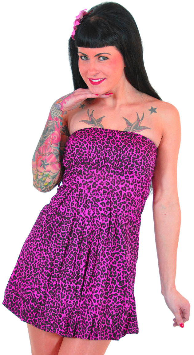 LEOPARD_Leomuster_BANDEAU_Top_Kleidmagenta_schwarz3euMe4Eh3OXLy