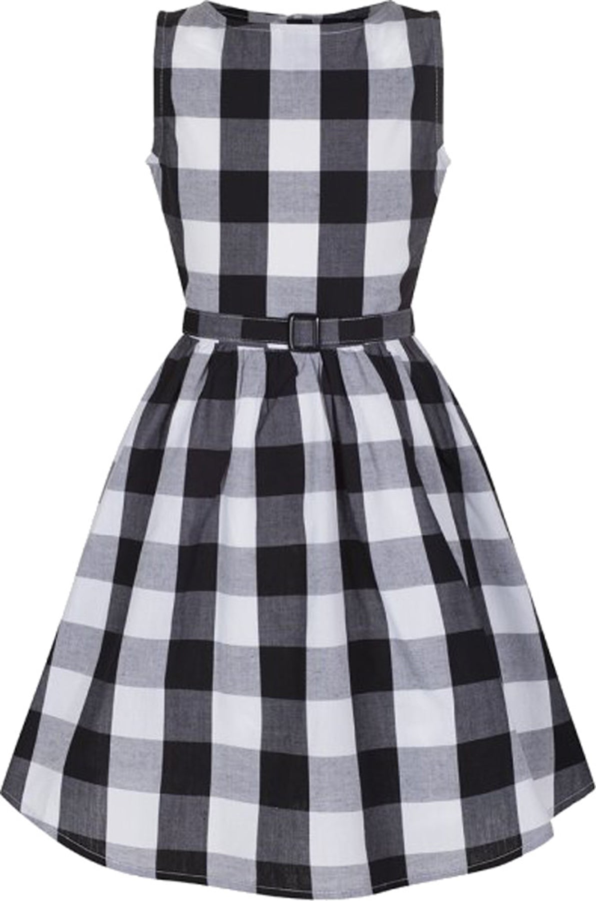 Lindy_Bop_AUDREY_Picnic_KIDS_Kinder_Vintage_GINGHAM_Retro_Kleid_-_Schwarz_killer_kirschenUZIVPbPmD4Ct