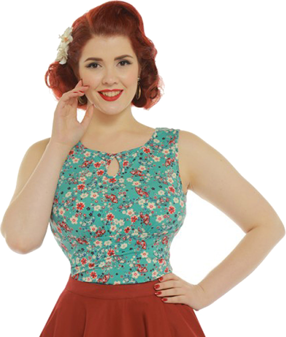 Lindy_Bop_DAISY_Keyhole_Ditsy_Floral_FAN_Faecher_Vintage_SHIRT_gruenWwd4FLkKSKZhL