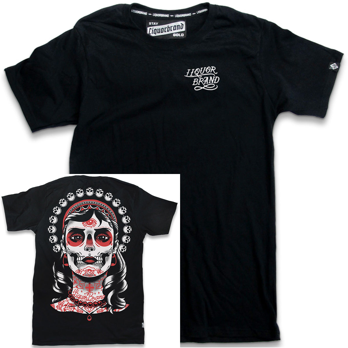 Liquor_Brand_KALI_Skull_Halo_Lady_OLDSCHOOL_Retro_HERREN_T-SHIRT-3Z4F3yJzJUX5Sa
