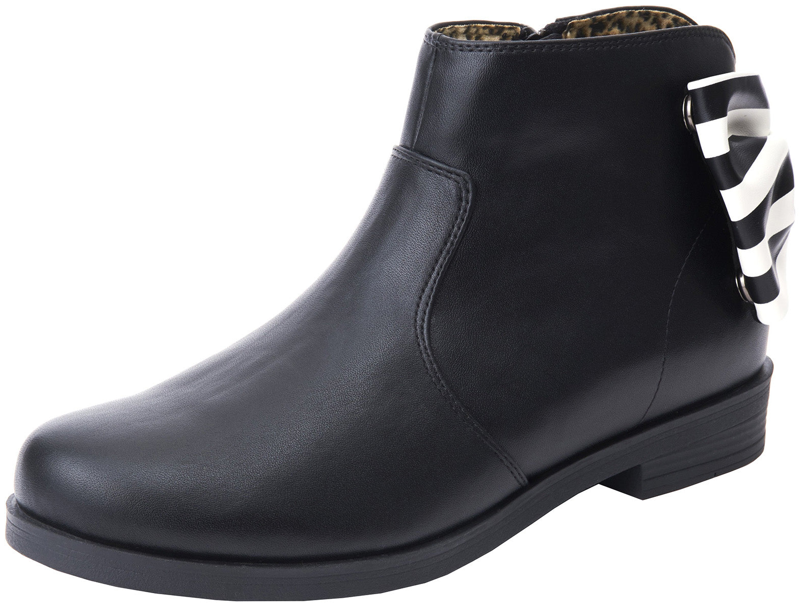 Lola_Ramona_ALLISON_ARCH_Striped_Polka_Dot_BOW_Stiefeletten_Ankle_Boot-1