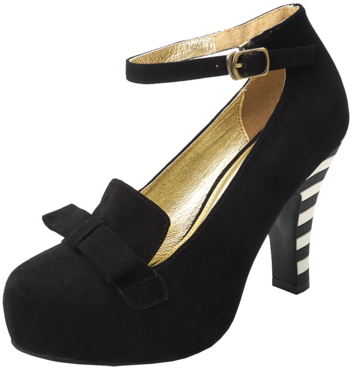 Lola_Ramona_ANGIE_LEARN_Vintage_BOW_Striped_High_Heel_Riemchen_PUMPS-1