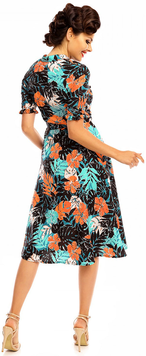 Looking_Glam_MARIJA_Vintage_50s_TROPICAL_Flower_Floral_DRESS_Kleid-3
