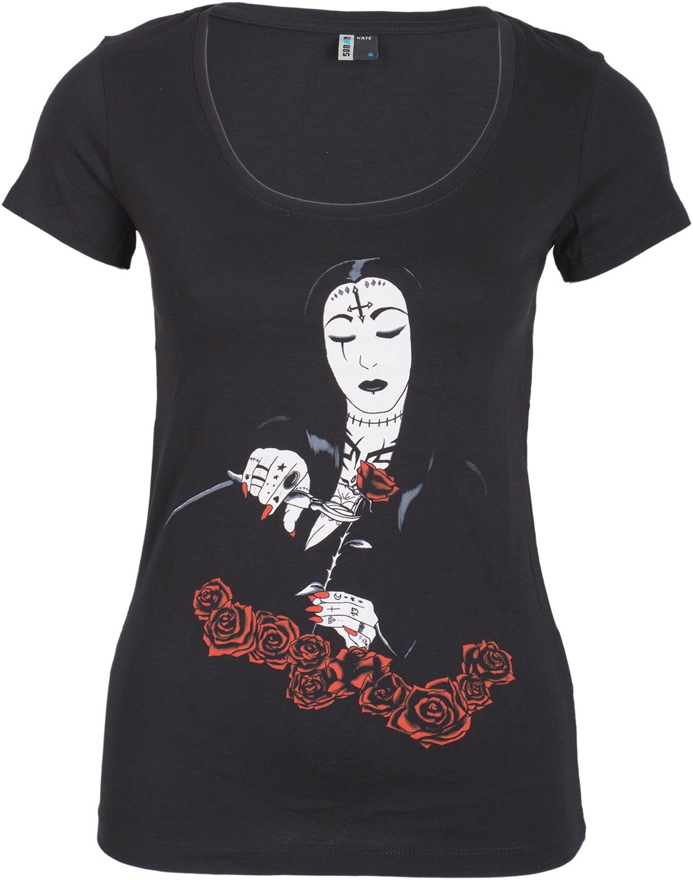 LoveLezz_MORTIZIA_Tattooed_Oldschool_Rose_Motiv_Tee_SHIRT_killer_kirschebl9HKe6YQdB5j