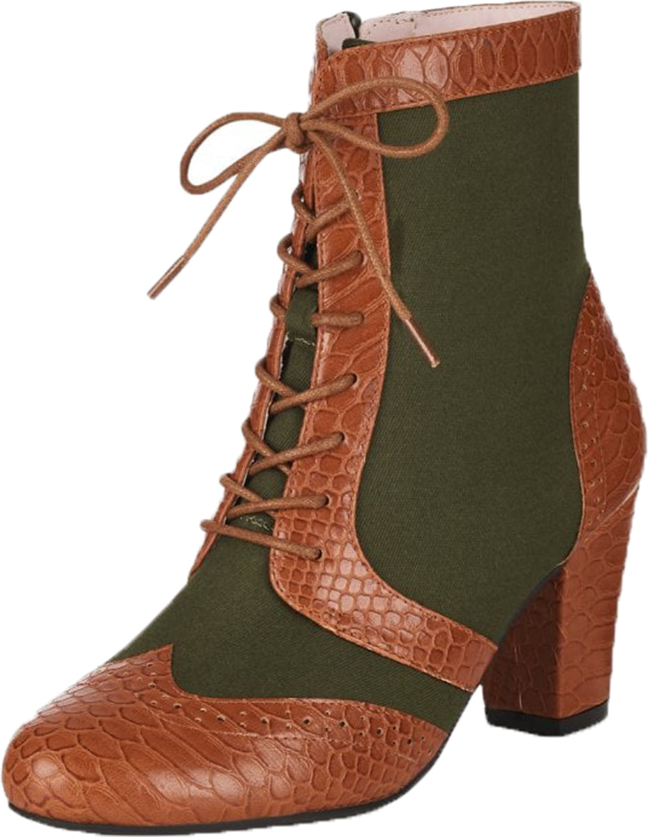 Lulu_Hun_ADELE_Vintage_BROGUE_8-Eye_Snake_SCHNueRSTIEFEL_Ankle_Boots-1