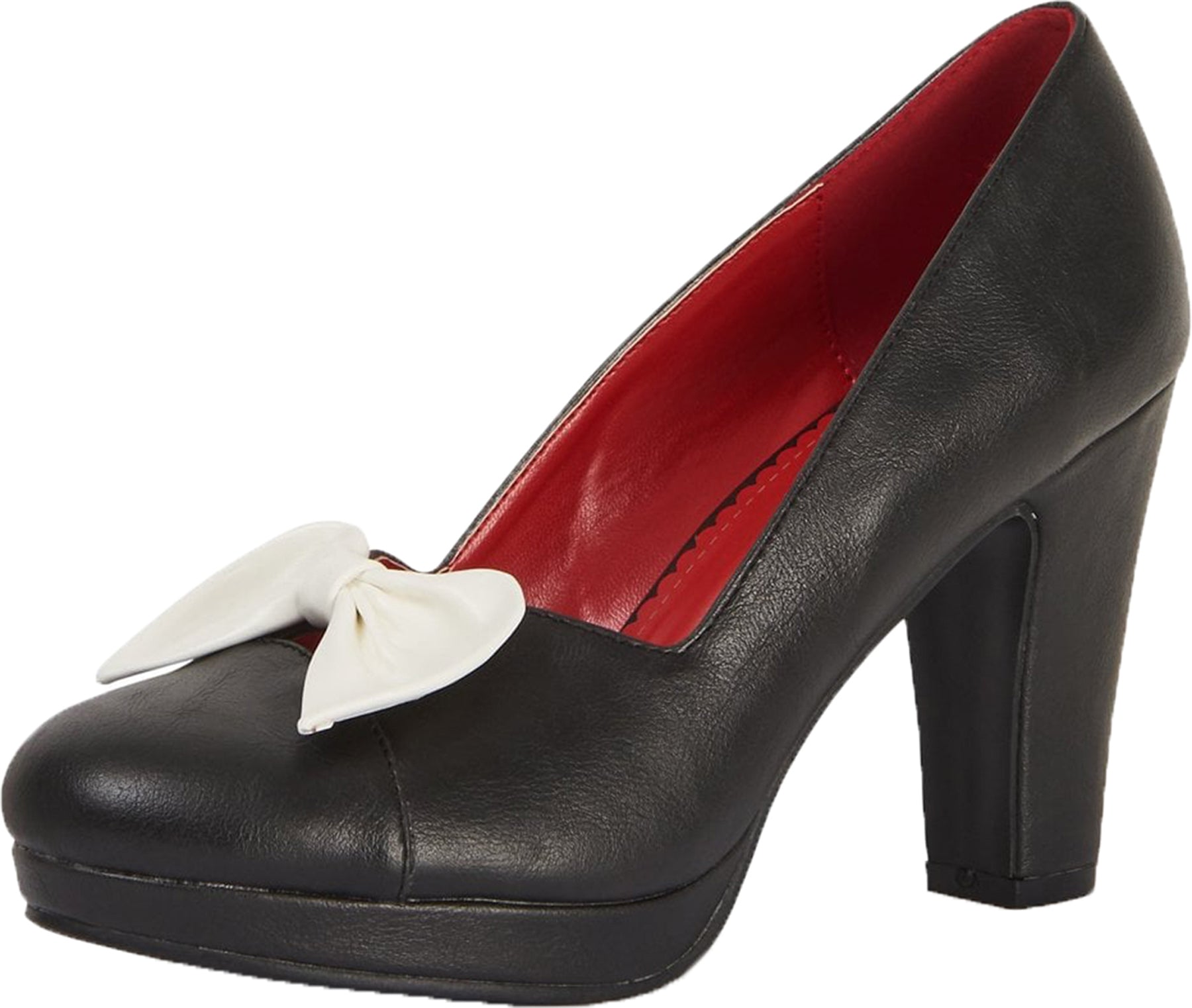 Lulu_Hun_BETTY_Vintage_SCHLEIFE_Bow_Retro_50s_HIGH_HEEL_Pumps_Schwarz_killer_kirsche