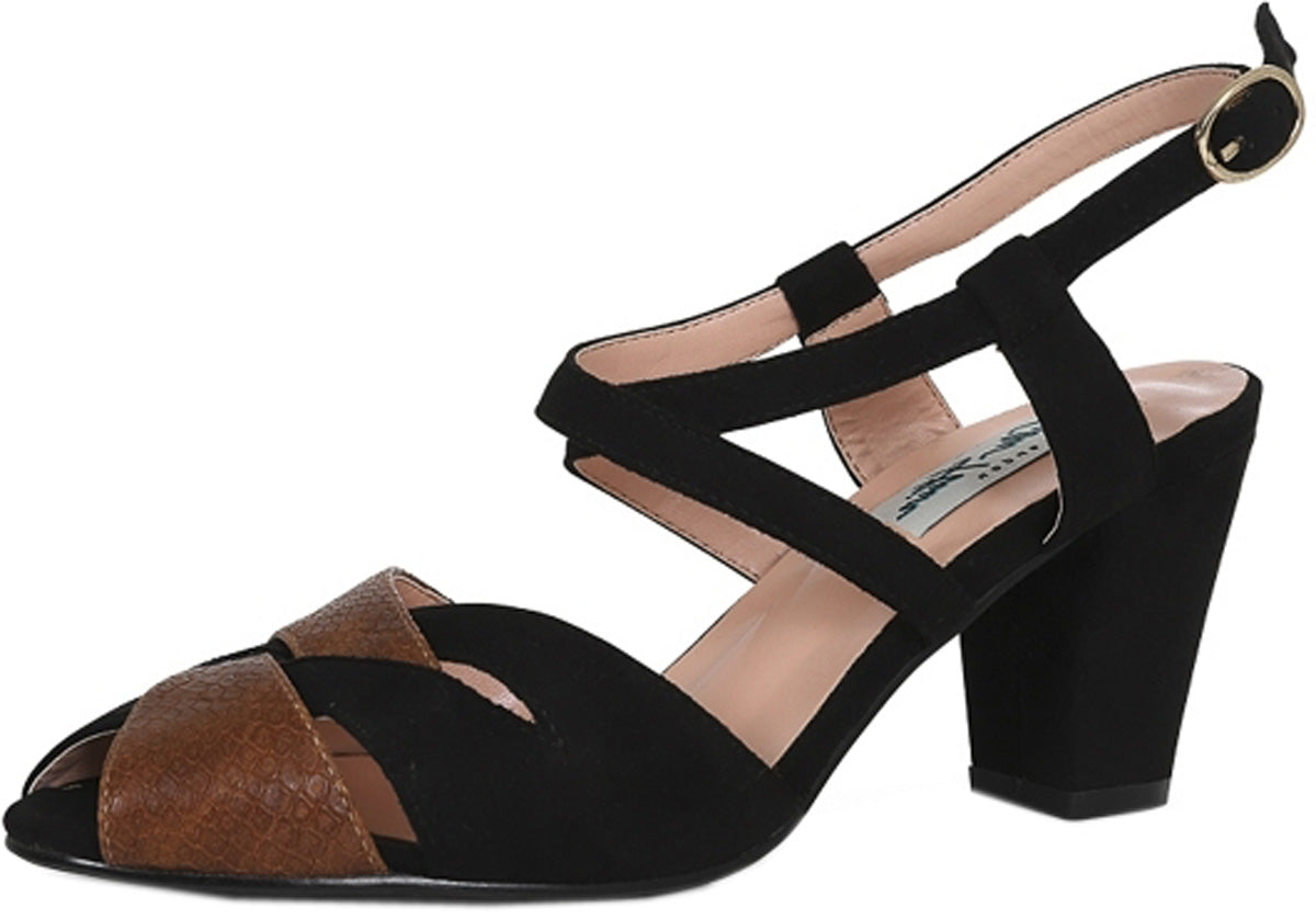 Lulu_Hun_CHERYL_Vintage_SLINGBACK_Faux_Suede_PUMP_High_Heel_Schwarz_killer_kirsche_1