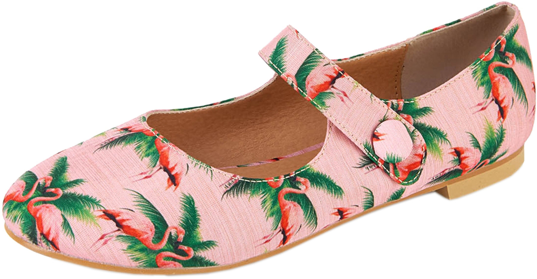 Lulu_Hun_RUBY_Tropical_FLAMINGO_Vintage_Riemchen_FLATS_Ballerinas_-_Rosa_killer_kirscheGgHbtf7Exovel