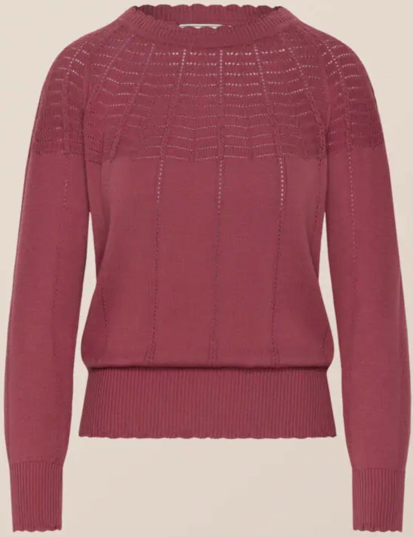 Mademoiselle_YeYe_TONIGHT_Feinstrick_LOCHMUSTER_Rundhals_OBERTEIL_Pullover_Beere_killer_kirsche_4Ta1c1xXQfUJO0