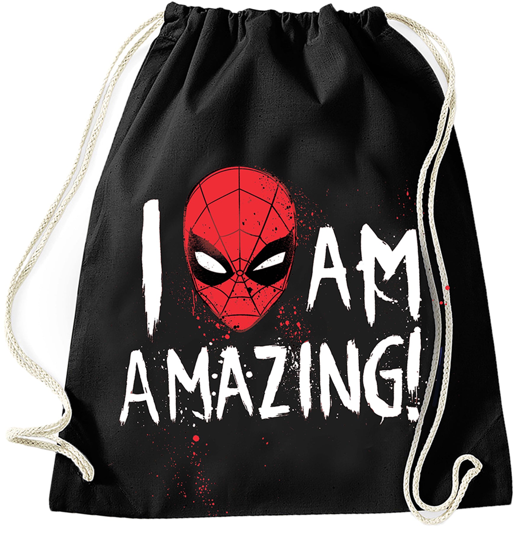 Marvel_SPIDERMAN_Motiv_I_Am_Amazing_RUCKSACK_Retro_Turnbeutel_Gymbag-1