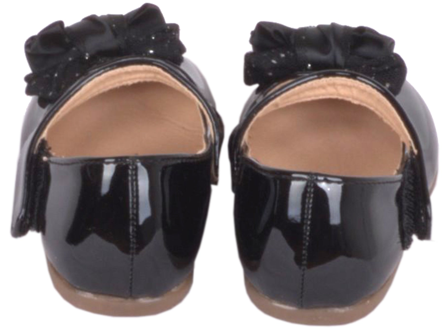 Niedliche_MARY_JANE_BOW_Lack_Tuell_SCHLEIFE_Riemchen_BALLERINAS_Schuhe_-_Schwarz_Killer_Kirsche-4