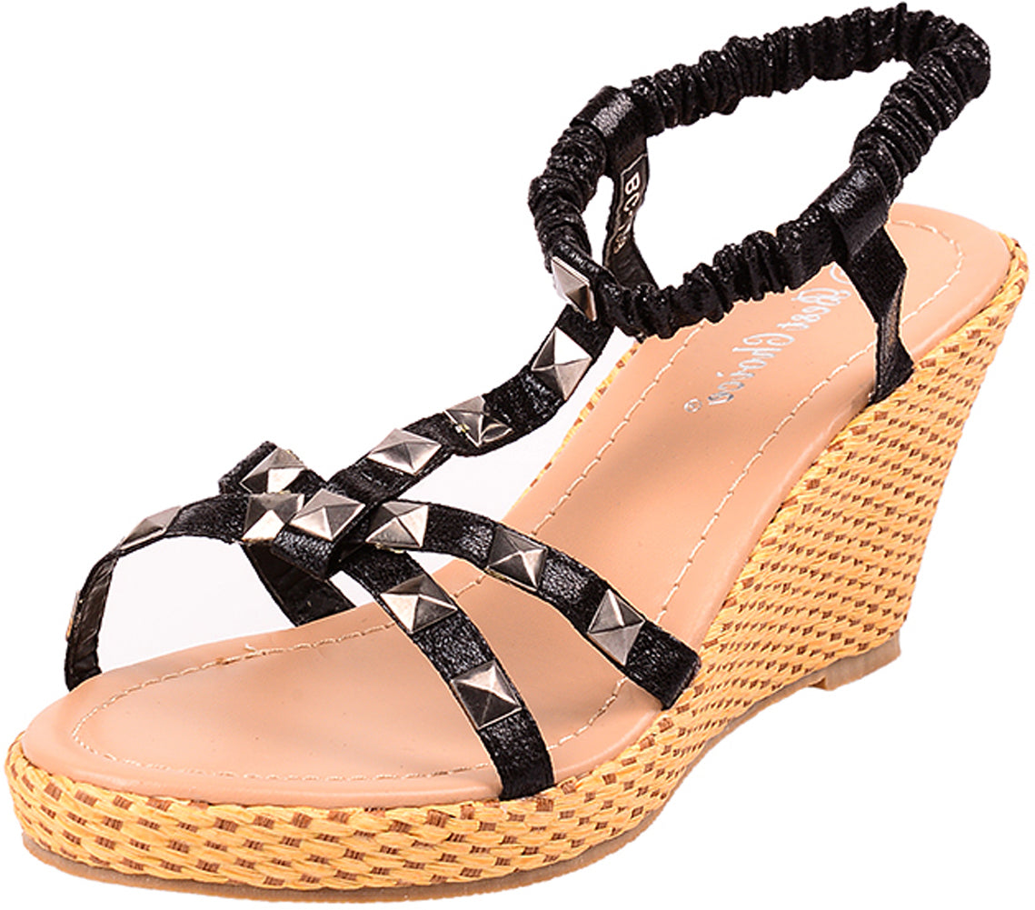 PYRAMID_Studded_Keilabsatz_Retro_SANDALETTEN_Wedges