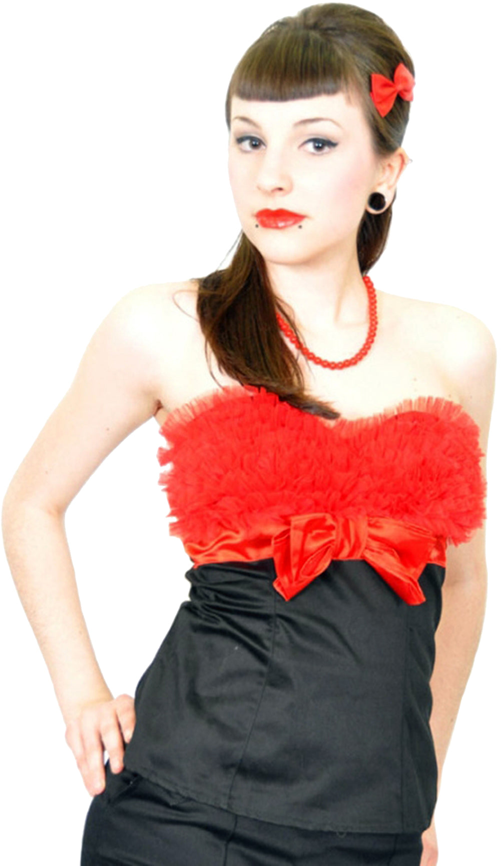 Pin_Up_BURLESQUE_Rueschen_Ruffle_Tulle_Vintage_Bandeau_TOPDfD0hZP9v7KYf