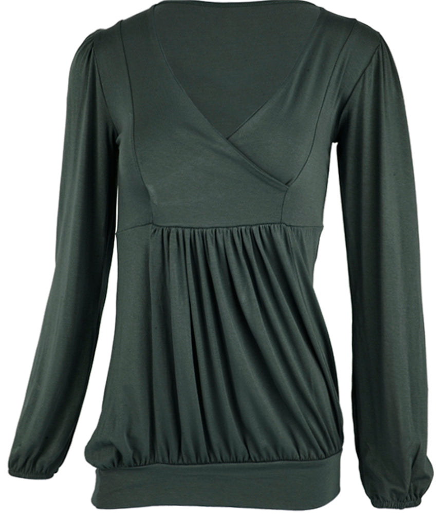 Pin_Up_V-NECK_Langarm_Tunika_SHIRT_kakiDpEptGOU6r9kX