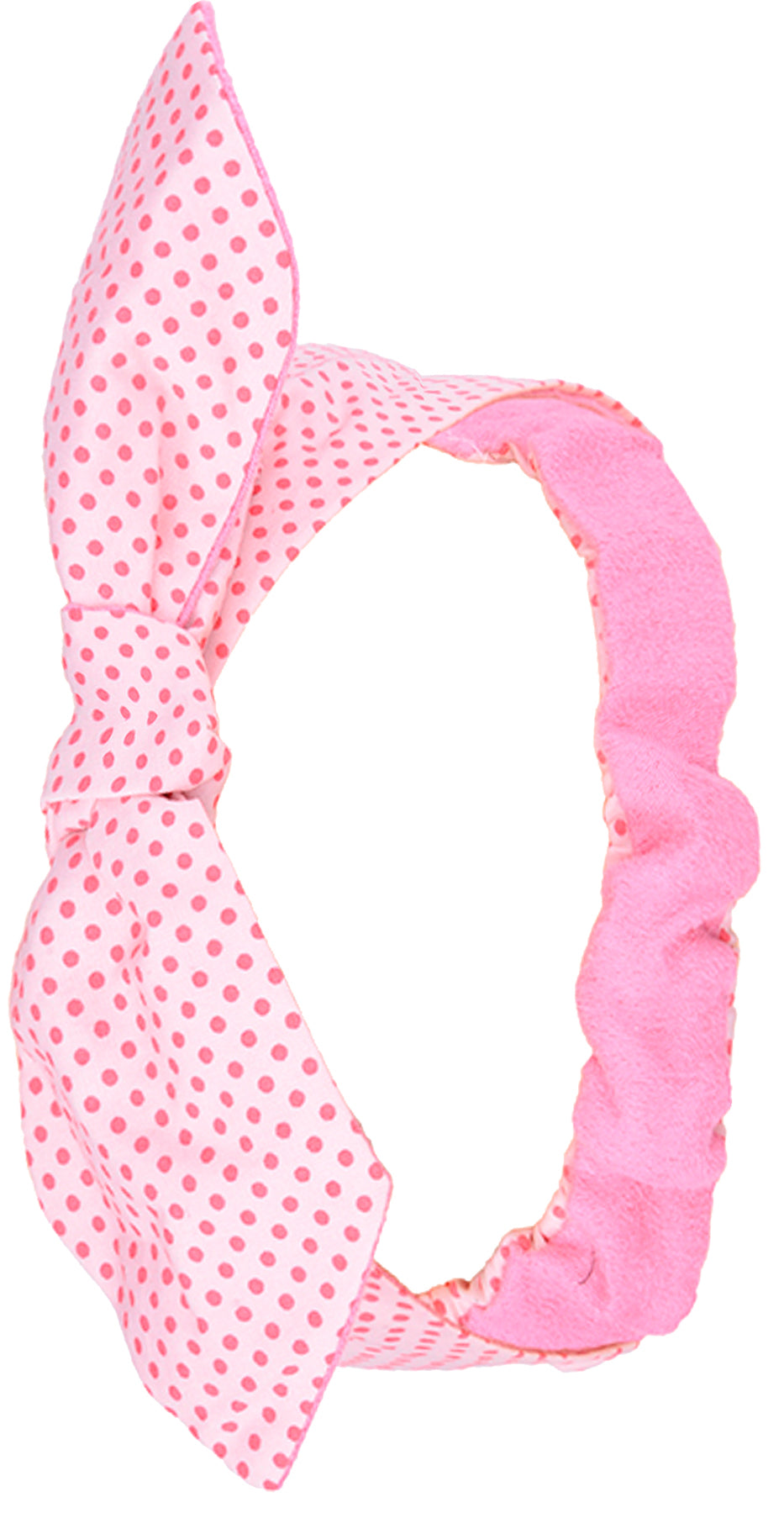 Polka_DOTS_Punkte_LIESEL_Haarband_mit_Gummizug_rosa_Killer_kirsche
