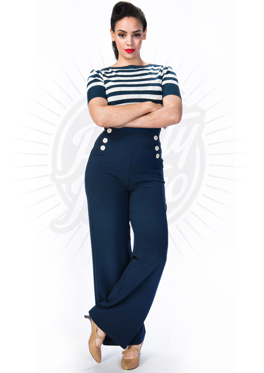 Pretty_Retro_SAILOR_SLACKS_Vintage_40s_MARLENE_Hose_Trousers_Navy_killer_kirschebEiUPAp3SJwqg