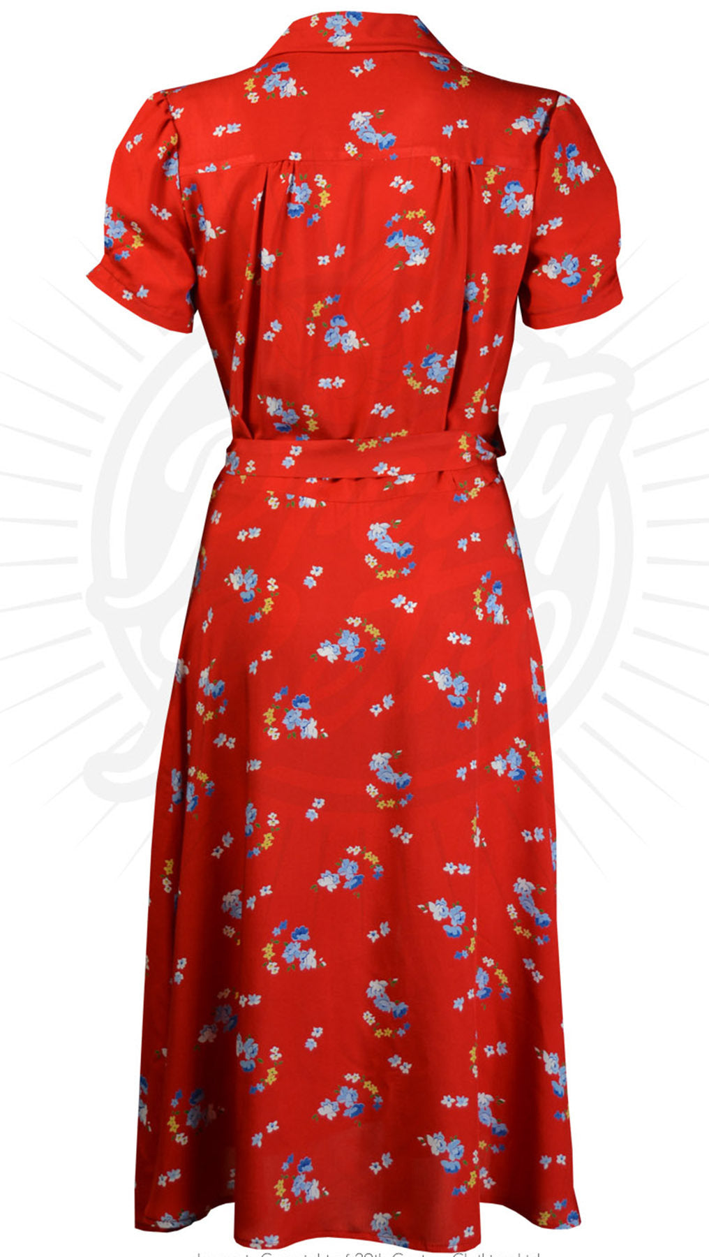 Pretty_Retro_SHIRT_DRESS_Vintage_40s_RED_FLORAL_Hemd_KLEID_killer_kirsche_3
