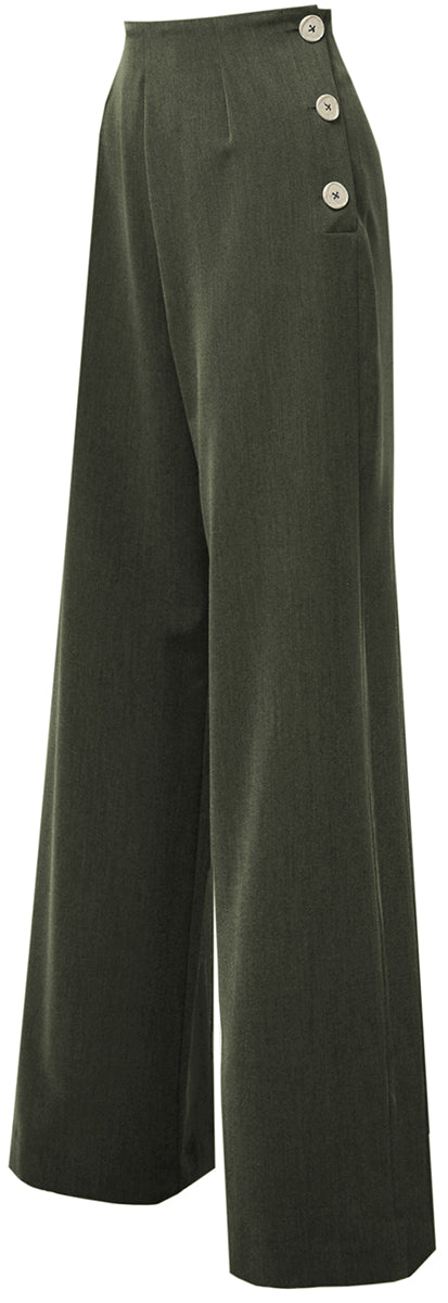 Pretty_Retro_SWING_PANTS_Vintage_40s_Classic_MARLENE_Hose_Trousers_Olivgruen-1