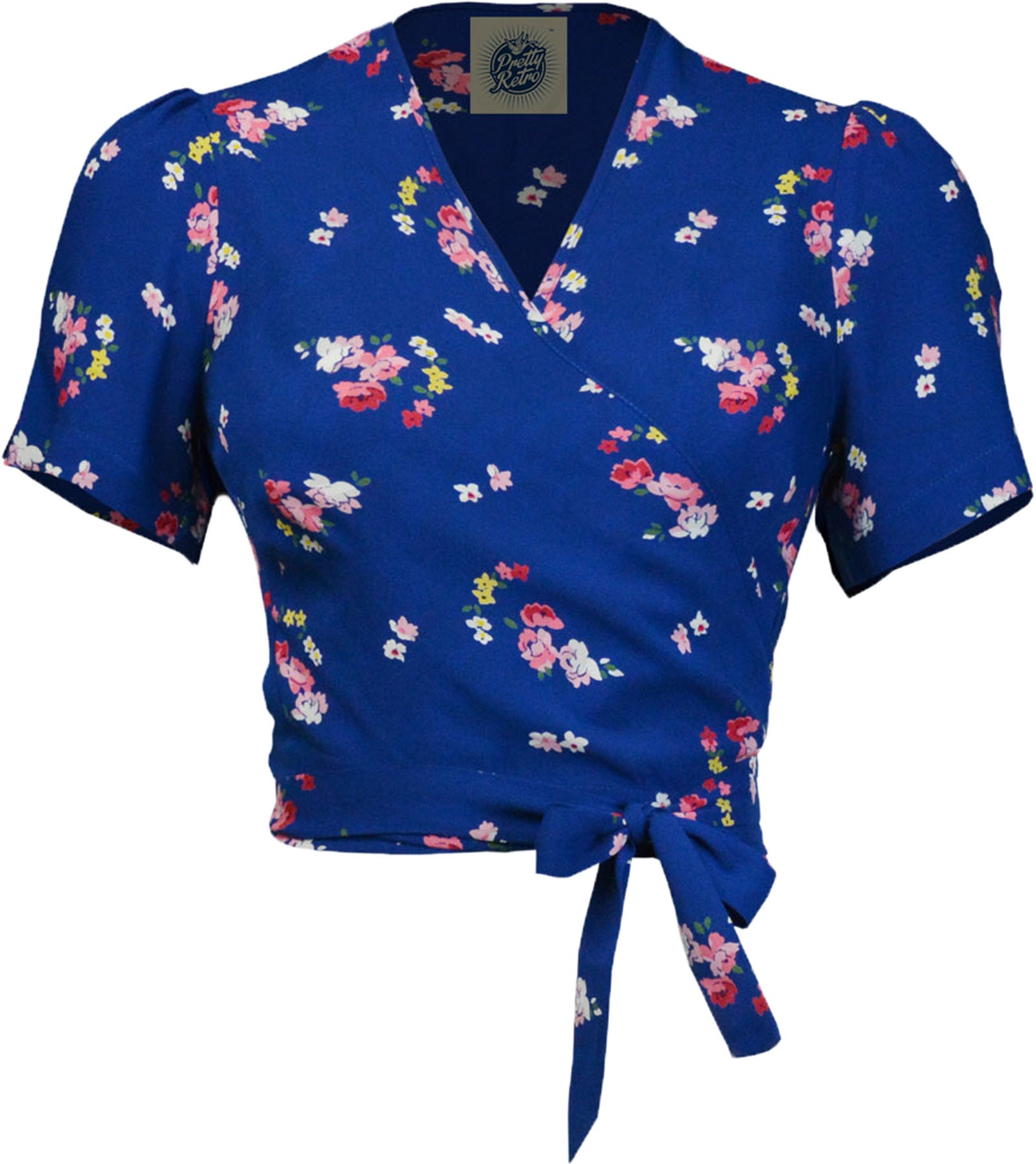 Pretty_Retro_VINTAGE_FLORAL_Blumen_Kurzarm_V-NECK_40s_WRAP_TOP_Wickelbluse_Killer_Kirsche-1