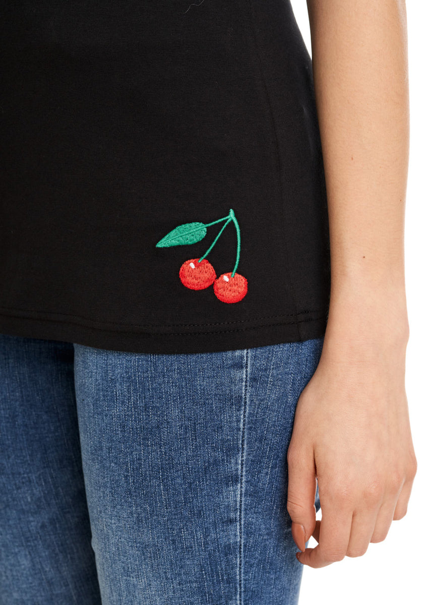 Pussy_Deluxe_EVIE_Plaid_GINGHAM_50s_Blusen_SHIRT_Oberteil_t-shirt_karo_kurzarm_blau_killer_kirsche_7