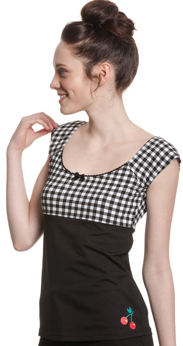 Pussy_Deluxe_EVIE_Plaid_GINGHAM_50s_Blusen_SHIRT_Oberteil_t-shirt_karo_kurzarm_rockabilly_killer_kirsche_7