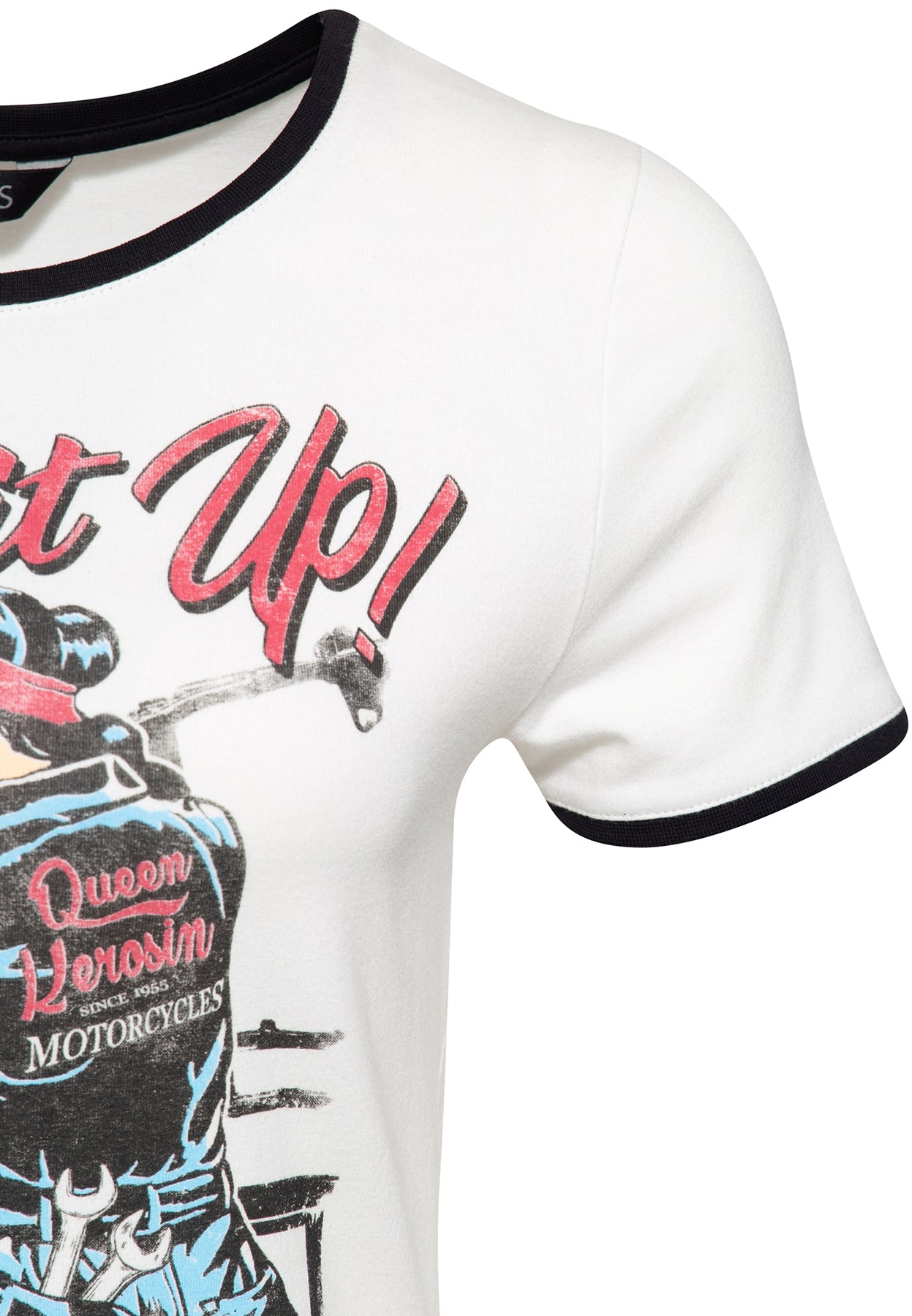 Queen_Kerosin_BUILT_IT_UP_Frontprint_Contrast_Retro_MOTIV_Kurzarm_T-SHIRT_Oberteil_-_Beige_killer_kirsche_6