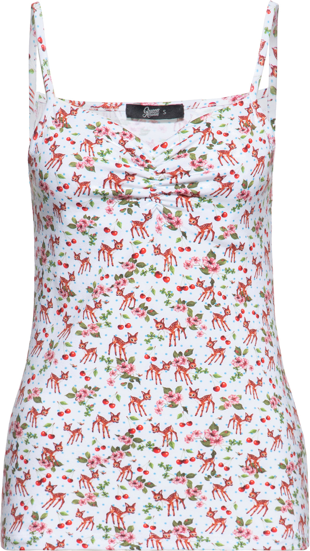 Queen_Kerosin_DEER_POLKA_DOT_Sweetheart_KIRSCHEN_Floral_Spaghettitraeger_50s_TOP_Killer_Kirsche-1pRp53ieYsadbe