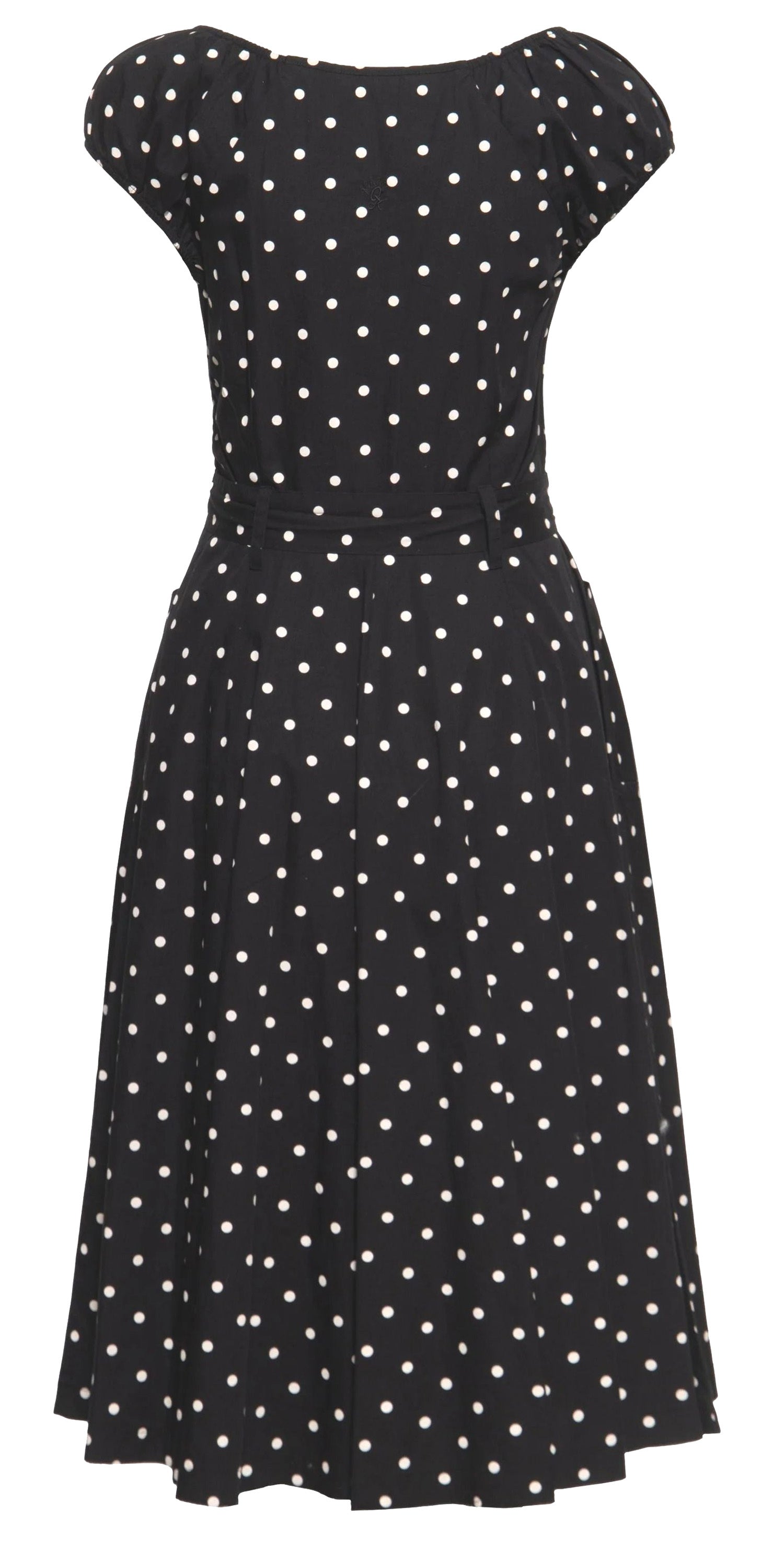 Queen_Kerosin_POLKA__DOT_Pin_Up_50s_Retro_Punkte_SWING_DRESS_Kleid__Schwarz-2