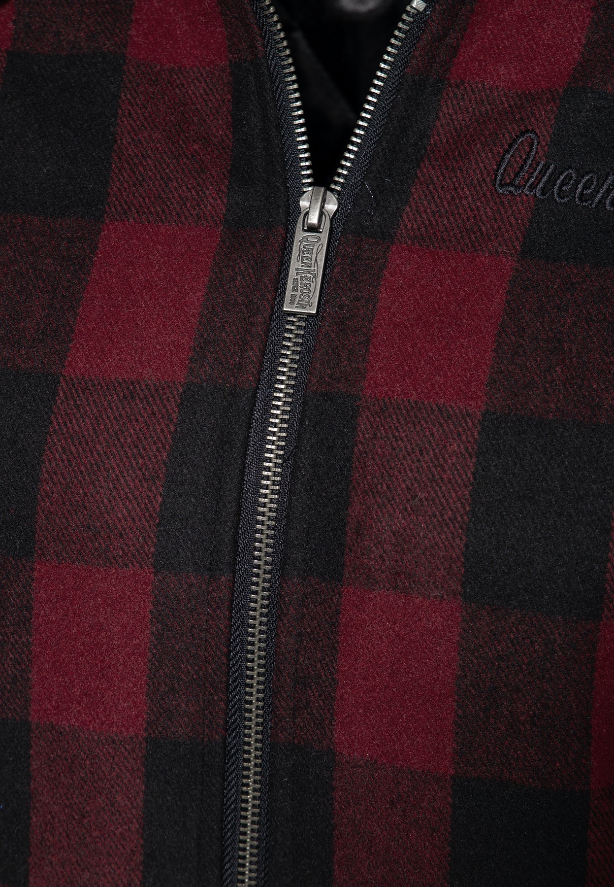 Queen_Kerosin_QK_KARO_VINTAGE_Vintage_Plaid_LANGARM_Zip_Wolljacke_killer_kirsche_6