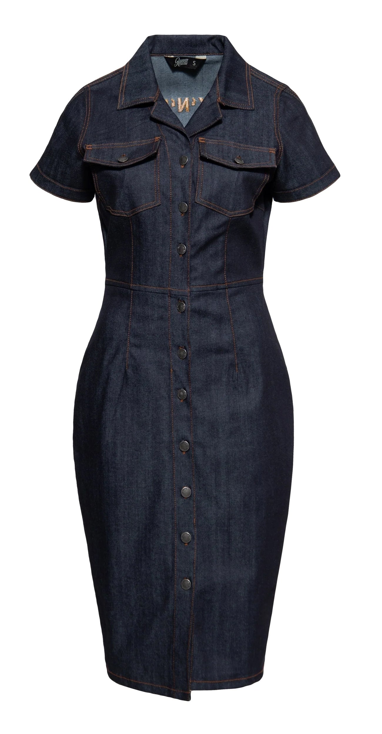 Queen_Kerosin_REBEL_QUEENS_Buttoned_Jeans_Denim_PENCIL_DRESS_Bleistiftkleid_-_Dunkelblau-1jeP8Izy5jlYzE