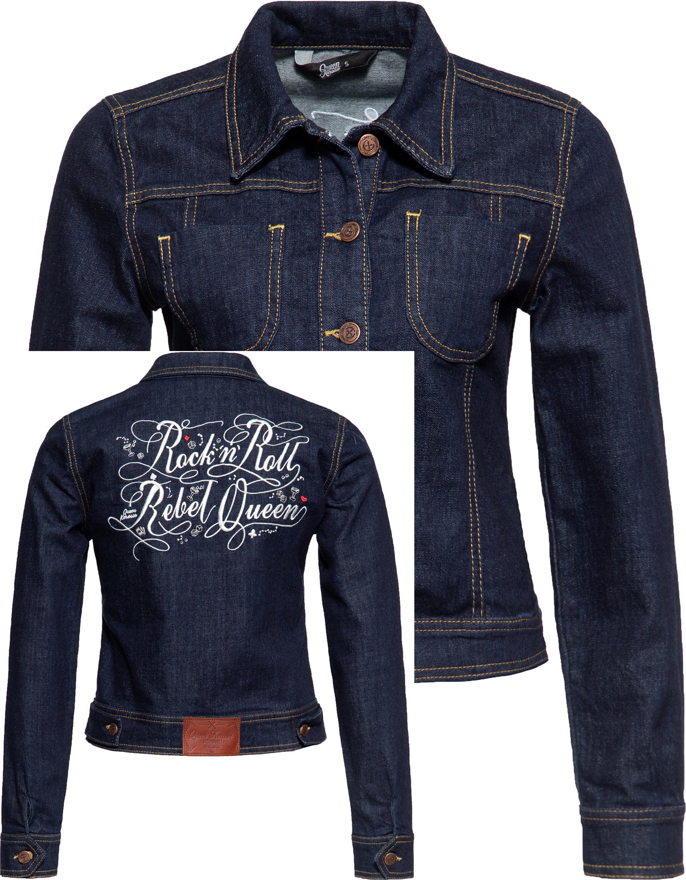 Queen_Kerosin_REBEL_QUEEN_Stickerei_WORKWEAR_DENIM_Retro_JEANSJACKE_Jacket_Killer_Kirsche-1