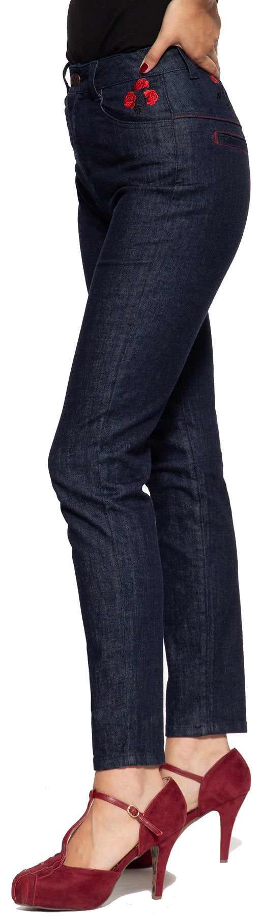Queen_Kerosin_ROSES_WESTERN_Dark_DENIM_High_Waist_JEANS_Hose_mit_Stick_killer_kirsche_7AXXKuTfFOojei