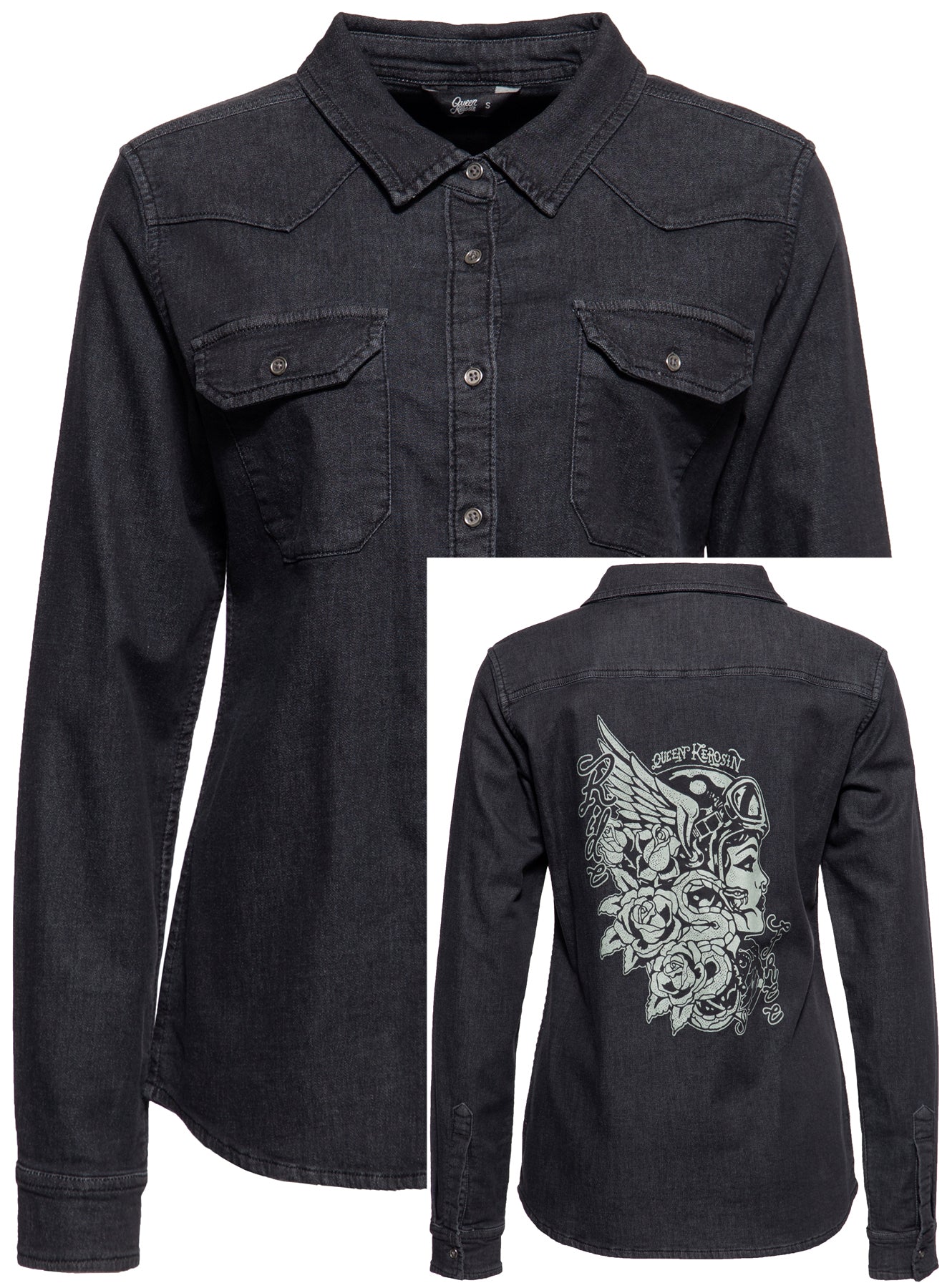 Queen_Kerosin_SNAKE_GIRL_WASHED_JOGGDENIM_Western_50s_Denim_Bluse_Hemd_Langarm_SHIRT_Oberteil_killer_kirsche_0ktNLpOW0KjZB6