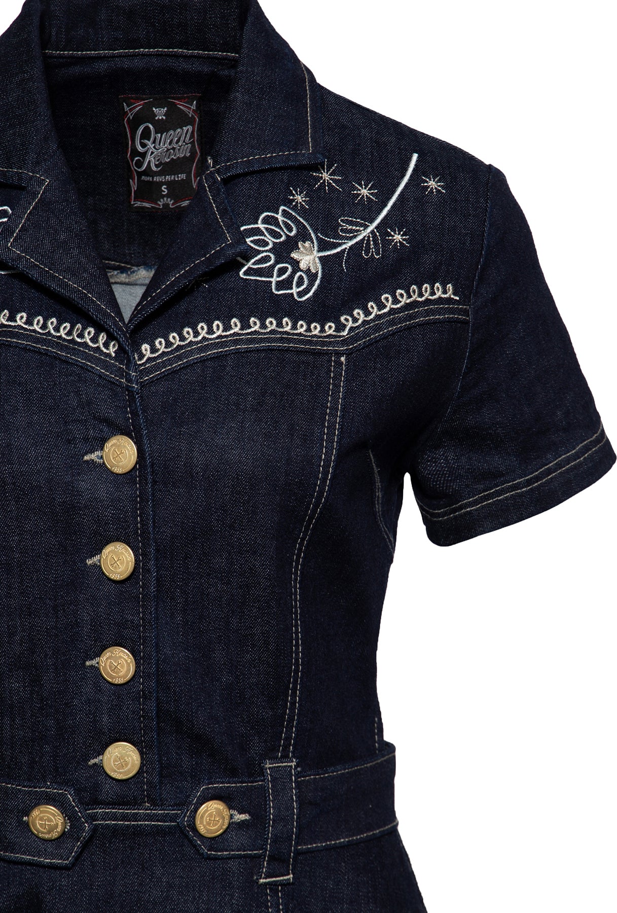 Queen_Kerosin_WESTERN_STICKEREI_Kurzarm_DENIM_Jeans_SWING_DRESS_Hemdkleid_Killer_Kirsche-5CfWjabtiQjyXO