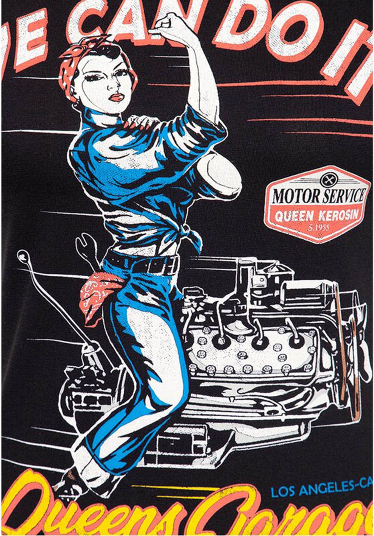 Queen_Kerosin_WE_CAN_DO_IT_Pin_Up_Girl_MOTIV_Rundhals_Kurzarm_T-SHIRT_Oberteil_Killer_Kirsche-3rLmd6vUPy6zT6