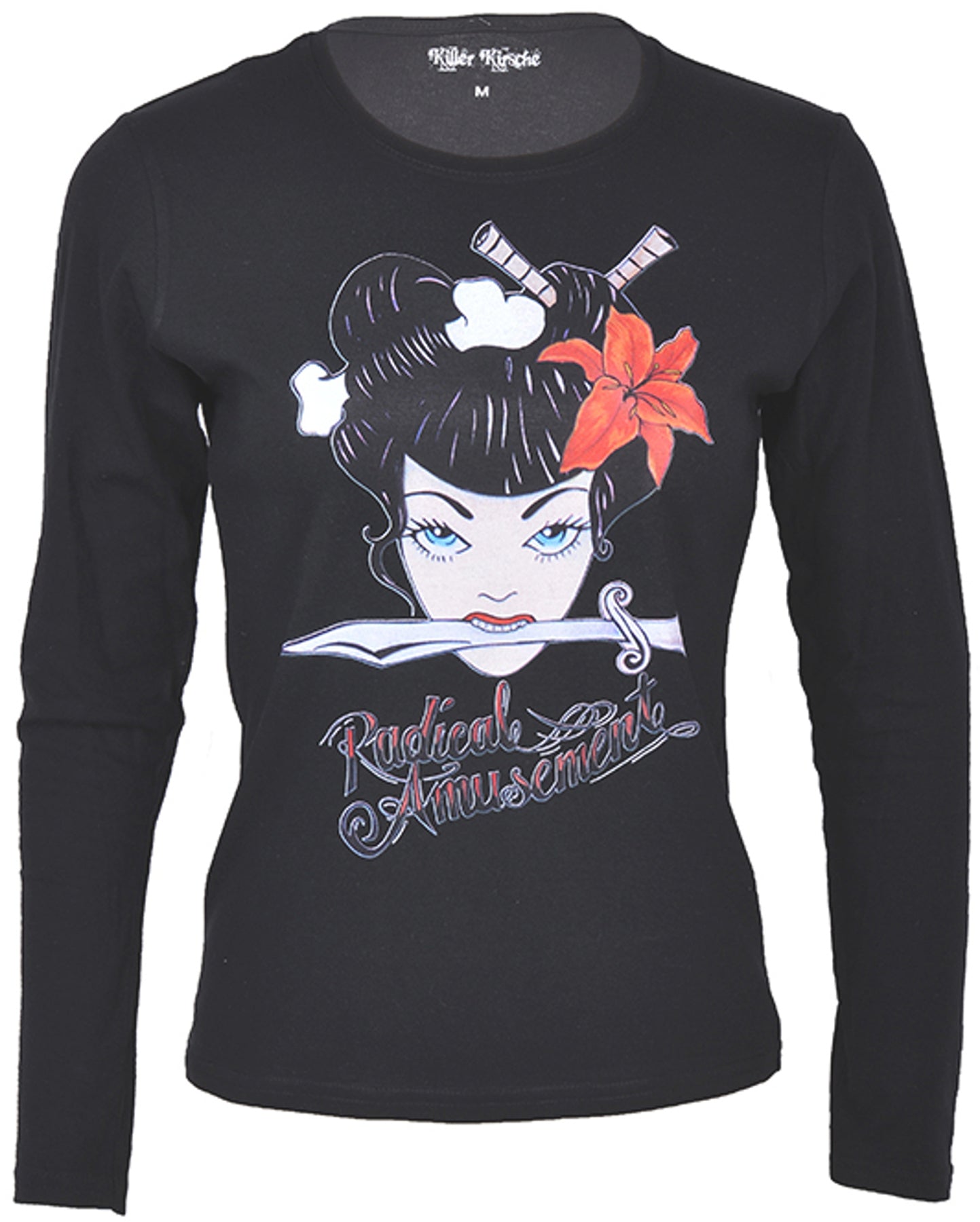 RADICAL_AMUSEMENT_Tatto_Girl_Shirt_LONGSLEEVE_-_Schwarz_killer_kirschexVeK882psJ0yD