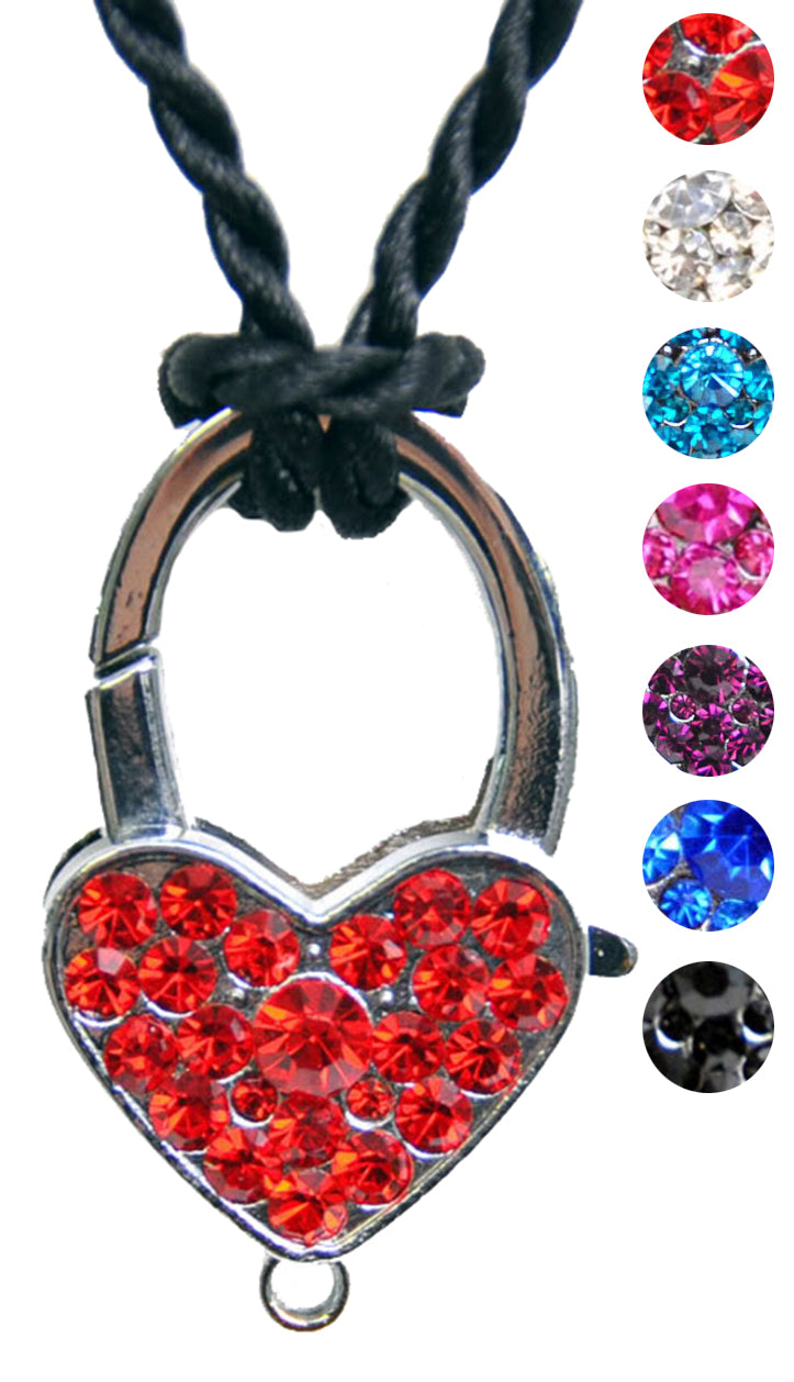 RHINESTONE_Strass_PADLOCK_Anhaenger_mit_Kette_kollLOPHZ4F0syO8t