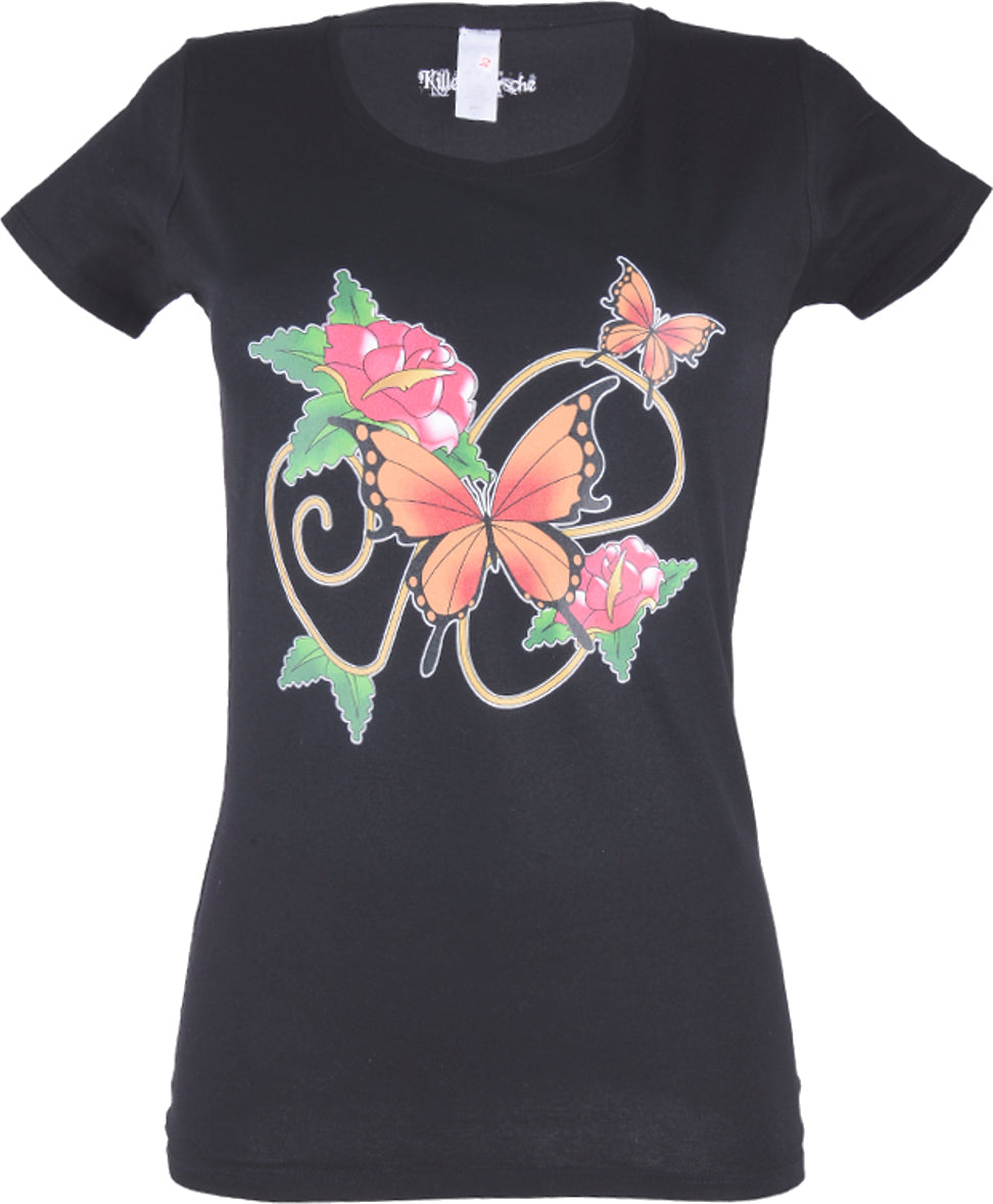 RM1934_-_Killer_Kirsche_Sweet_LADYBUG_Flowers_Girlie_T-SHIRT_-_schwarzSutYru8DEjmGv