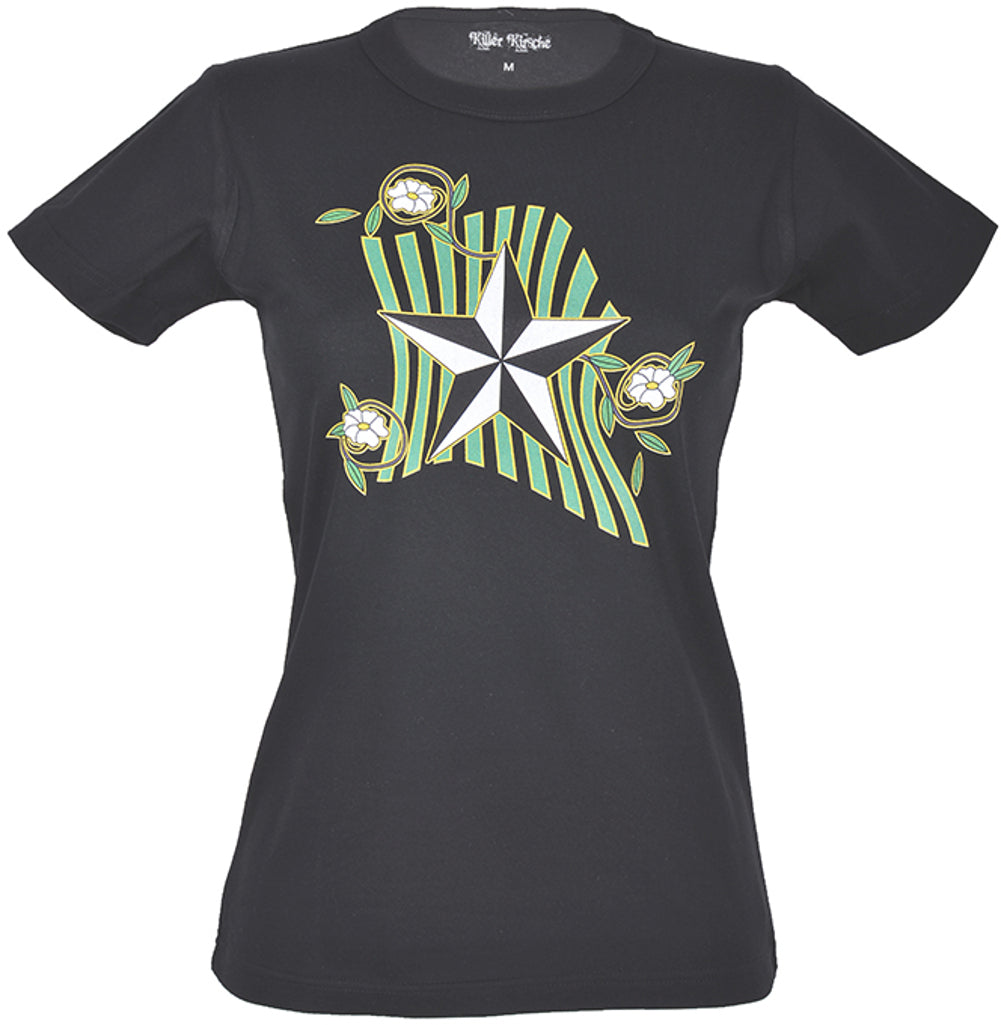 RM500_-NAUTIC_STAR_Stern_Blossom_T-SHIRT_-_Schwarz