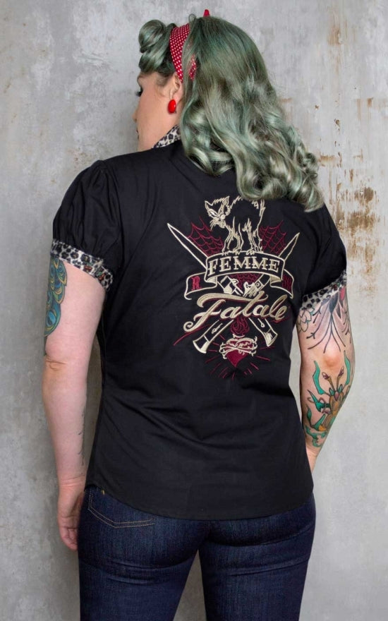 RUMBLE_59_FEMME_FATALE_Vintage_Kurzarm_LEO_Bluse_SHIRT_killer_kirsche_3